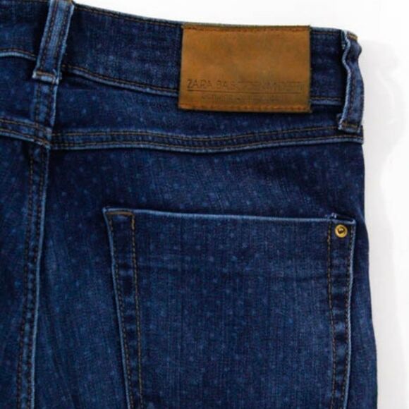 Zara Basic Z1975 Polka Dot Skinny Jeans EU 36 4 - Picture 5 of 6